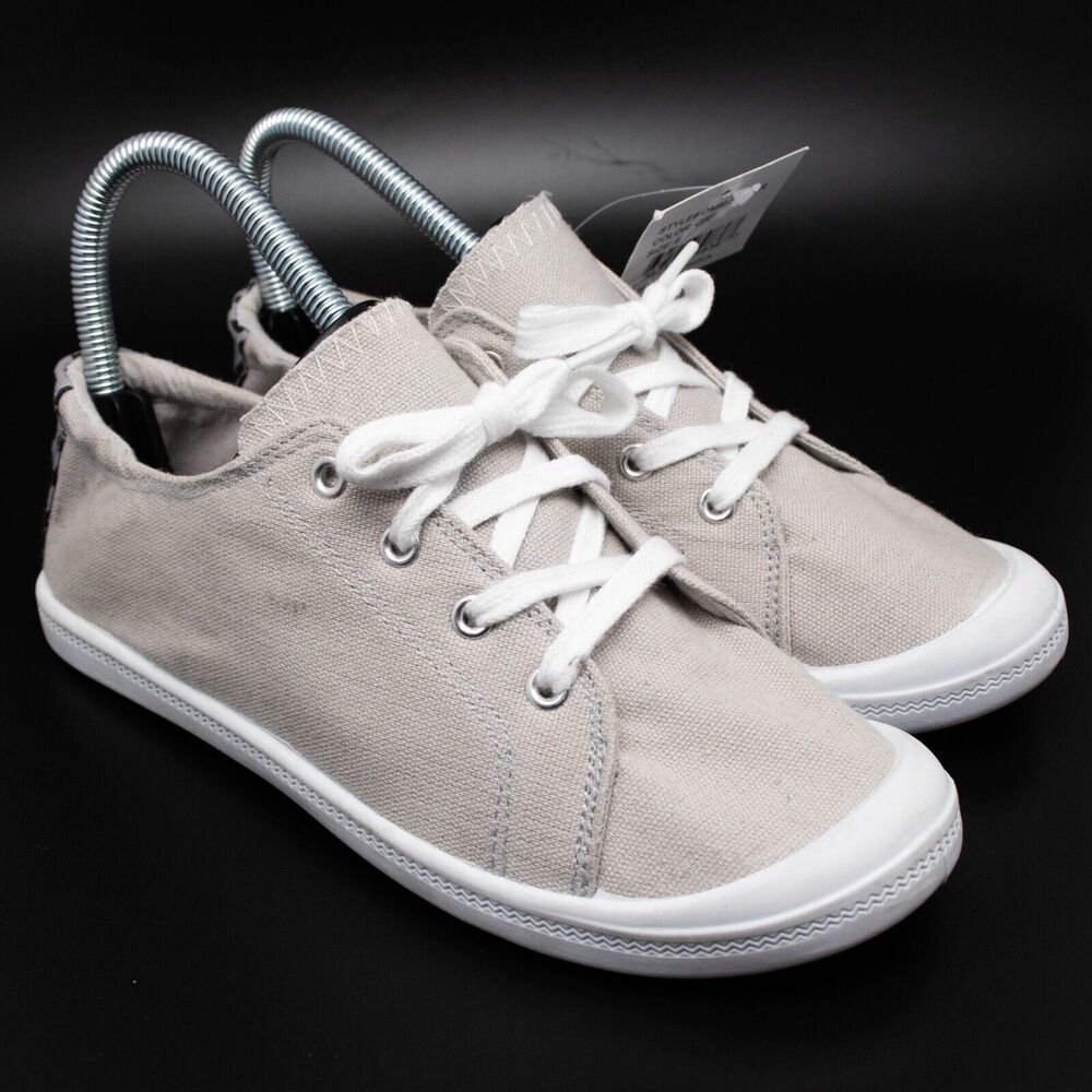 Olivia Miller Grey Lace Up Sneaker Shoes Womens SIZE 6